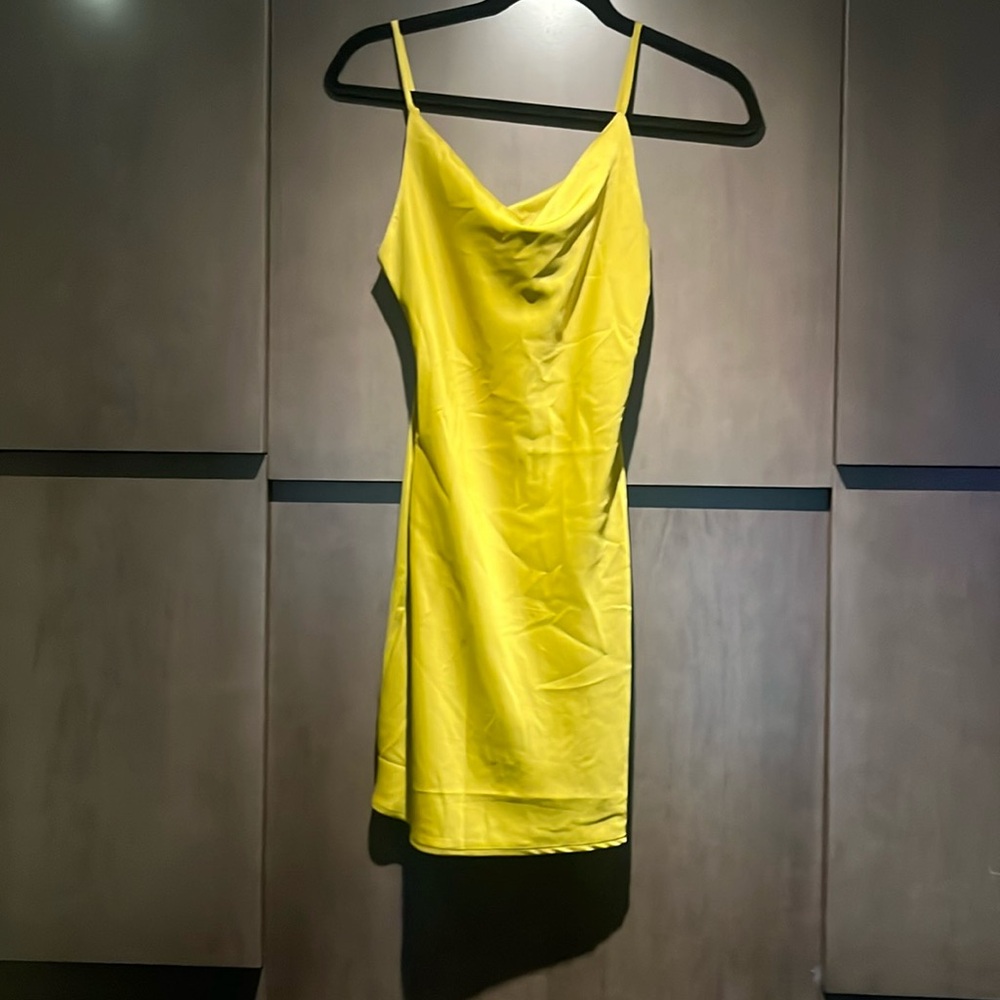 Urban Outfitters. Sateen Slip dress. XS cowl neck.